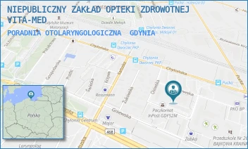 PORADNIA OTOLARYNGOLOGICZNA - NIEPUBLICZNY ZAKŁAD OPIEKI ZDROWOTNEJ VITA-MED - UL. WEJHEROWSKA 59,  GDYNIA