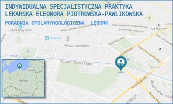 PORADNIA OTOLARYNGOLOGICZNA - INDYWIDUALNA SPECJALISTYCZNA PRAKTYKA LEKARSKA ELEONORA PIOTROWSKA-PAWLIKOWSKA - UL. ALEJA WOLNOŚCI 40 A,  LĘBORK