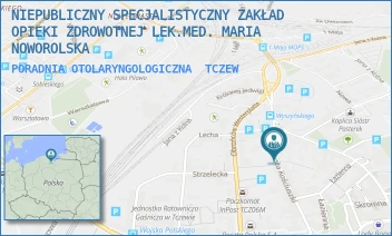 PORADNIA OTOLARYNGOLOGICZNA - NIEPUBLICZNY SPECJALISTYCZNY ZAKŁAD OPIEKI ZDROWOTNEJ LEK.MED. MARIA NOWOROLSKA - KOŚCIUSZKI 11,  TCZEW