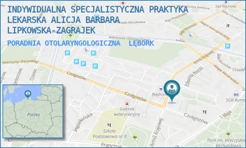 PORADNIA OTOLARYNGOLOGICZNA - INDYWIDUALNA SPECJALISTYCZNA PRAKTYKA LEKARSKA ALICJA BARBARA LIPKOWSKA-ZAGRAJEK - ARMII KRAJOWEJ 32,  LĘBORK