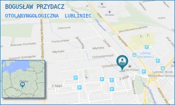 OTOLARYNGOLOGICZNA - BOGUSŁAW PRZYDACZ - UL. OPOLSKA 1,  LUBLINIEC