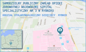 ODDZIAŁ OTOLARYNGOLOGICZNY DZIECIĘCY - SAMODZIELNY PUBLICZNY ZAKŁAD OPIEKI ZDROWOTNEJ WOJEWÓDZKI SZPITAL SPECJALISTYCZNY NR 3 W RYBNIKU - ENERGETYKÓW  46,  RYBNIK