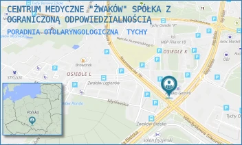 PORADNIA OTOLARYNGOLOGICZNA - CENTRUM MEDYCZNE "ŻWAKÓW" SPÓŁKA Z OGRANICZONĄ ODPOWIEDZIALNOŚCIĄ - UL. AL. BIELSKA 130,  TYCHY
