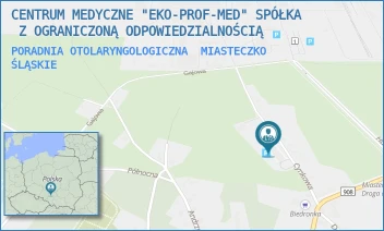 PORADNIA OTOLARYNGOLOGICZNA - CENTRUM MEDYCZNE "EKO-PROF-MED" SPÓŁKA  Z OGRANICZONĄ ODPOWIEDZIALNOŚCIĄ - UL. CYNKOWA 6,  MIASTECZKO ŚLĄSKIE