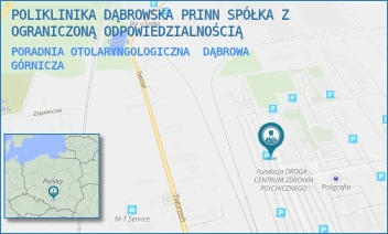 PORADNIA OTOLARYNGOLOGICZNA - POLIKLINIKA DĄBROWSKA PRINN SPÓŁKA Z OGRANICZONĄ ODPOWIEDZIALNOŚCIĄ - UL. AL. J. PIŁSUDSKIEGO 92,  DĄBROWA GÓRNICZA