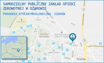 PORADNIA OTOLARYNGOLOGICZNA - SAMODZIELNY PUBLICZNY ZAKŁAD OPIEKI ZDROWOTNEJ W OŻAROWIE - SPACEROWA 10,  OŻARÓW