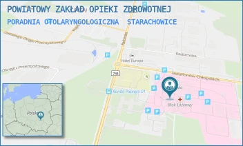 PORADNIA OTOLARYNGOLOGICZNA - POWIATOWY ZAKŁAD OPIEKI ZDROWOTNEJ - BATALIONÓW CHŁOPSKICH 6,  STARACHOWICE