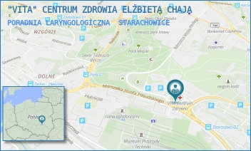 PORADNIA LARYNGOLOGICZNA - "VITA" CENTRUM ZDROWIA ELŻBIETA CHAJA - BORKOWSKIEGO 1, STARACHOWICE