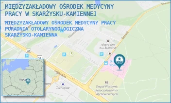 MIĘDZYZAKŁADOWY OŚRODEK MEDYCYNY PRACY  PORADNIA OTOLARYNGOLOGICZNA - MIĘDZYZAKŁADOWY OŚRODEK MEDYCYNY PRACY W SKARŻYSKU-KAMIENNEJ - EKONOMII 4,  SKARŻYSKO-KAMIENNA