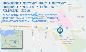 PRZYCHODNIA MEDYCYNY PRACY I MEDYCYNY RODZINNEJ "MEDICAL" PORADNIA OTOLARYNGOLOGICZNA - PRZYCHODNIA MEDYCYNY PRACY I MEDYCYNY RODZINNEJ ''MEDICAL'' ELŻBIETA FILIPCZAK- ZIOŁO - DOBKIEWICZA 10, SANDOMIERZ
