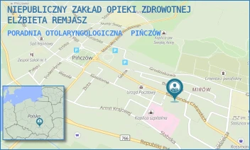 PORADNIA OTOLARYNGOLOGICZNA - NIEPUBLICZNY ZAKŁAD OPIEKI ZDROWOTNEJ ELŻBIETA REMJASZ - BATALIONÓW CHŁOPSKICH 33, PIŃCZÓW