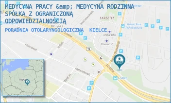 PORADNIA OTOLARYNGOLOGICZNA - MEDYCYNA PRACY &amp; MEDYCYNA RODZINNA SPÓŁKA Z OGRANICZONĄ ODPOWIEDZIALNOŚCIĄ - OLSZEWSKIEGO 2,  KIELCE