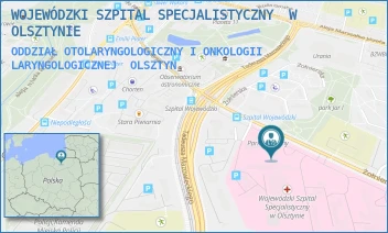 ODDZIAŁ OTOLARYNGOLOGICZNY I ONKOLOGII LARYNGOLOGICZNEJ - WOJEWÓDZKI SZPITAL SPECJALISTYCZNY  W OLSZTYNIE - ŻOŁNIERSKA 18,  OLSZTYN