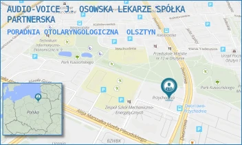 PORADNIA OTOLARYNGOLOGICZNA - AUDIO-VOICE J. OSOWSKA LEKARZE SPÓŁKA PARTNERSKA W LIKWIDACJI - DWORCOWA 28,  OLSZTYN