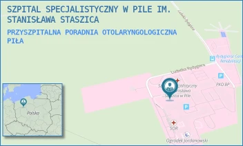 PRZYSZPITALNA PORADNIA OTOLARYNGOLOGICZNA - SZPITAL SPECJALISTYCZNY W PILE IM. STANISŁAWA STASZICA - RYDYGIERA 1,  PIŁA