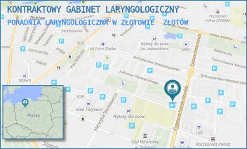 PORADNIA LARYNGOLOGICZNA W ZŁOTOWIE - KONTRAKTOWY GABINET LARYNGOLOGICZNY - NORWIDA 8,  ZŁOTÓW