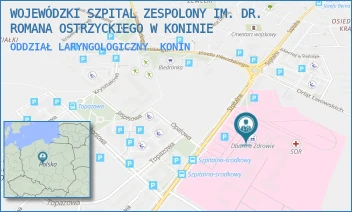 ODDZIAŁ LARYNGOLOGICZNY - WOJEWÓDZKI SZPITAL ZESPOLONY IM. DR. ROMANA OSTRZYCKIEGO W KONINIE - SZPITALNA 45,  KONIN