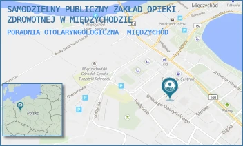 PORADNIA OTOLARYNGOLOGICZNA - SAMODZIELNY PUBLICZNY ZAKŁAD OPIEKI ZDROWOTNEJ W MIĘDZYCHODZIE - SZPITALNA 10,  MIĘDZYCHÓD
