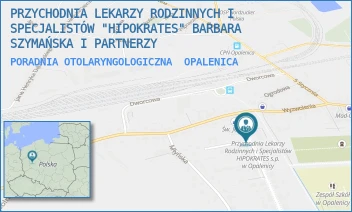 PORADNIA OTOLARYNGOLOGICZNA - PRZYCHODNIA LEKARZY RODZINNYCH I SPECJALISTÓW "HIPOKRATES" BARBARA SZYMAŃSKA I PARTNERZY - POWSTAŃCÓW WLKP 1A,  OPALENICA