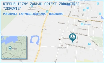 PORADNIA LARYNGOLOGICZNA - NIEPUBLICZNY ZAKŁAD OPIEKI ZDROWOTNEJ "ZDROWIE" - DWORCOWA 20,  BOJANOWO