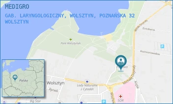 GAB. LARYNGOLOGICZNY, WOLSZTYN, POZNAŃSKA 32 - MEDIGRO - POZNAŃSKA 32/19,  WOLSZTYN