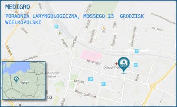 PORADNIA LARYNGOLOGICZNA, MOSSEGO 23 - MEDIGRO - MOSSEGO 23,  GRODZISK WIELKOPOLSKI