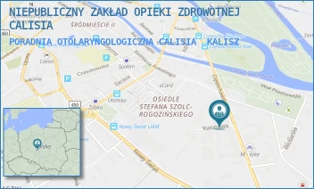 PORADNIA OTOLARYNGOLOGICZNA CALISIA - NIEPUBLICZNY ZAKŁAD OPIEKI ZDROWOTNEJ CALISIA - KWIATOWA 1,  KALISZ