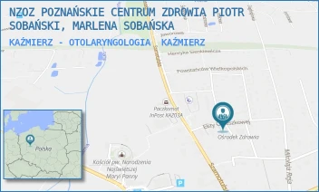 KAŹMIERZ - OTOLARYNGOLOGIA - NZOZ POZNAŃSKIE CENTRUM ZDROWIA PIOTR SOBAŃSKI, MARLENA SOBAŃSKA - ELIZY ORZESZKOWEJ 6,  KAŹMIERZ