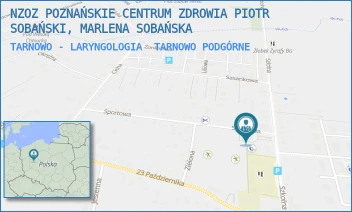 TARNOWO - LARYNGOLOGIA - NZOZ POZNAŃSKIE CENTRUM ZDROWIA PIOTR SOBAŃSKI, MARLENA SOBAŃSKA - SPORTOWA 1,  TARNOWO PODGÓRNE