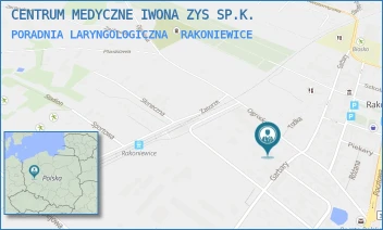 PORADNIA LARYNGOLOGICZNA - CENTRUM MEDYCZNE IWONA ZYS SP.K. - OGRODOWA 11A/-,  RAKONIEWICE