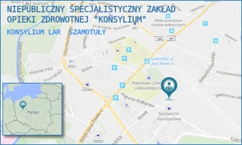 KONSYLIUM LAR - NIEPUBLICZNY SPECJALISTYCZNY ZAKŁAD OPIEKI ZDROWOTNEJ "KONSYLIUM" - KASPROWICZA 7,  SZAMOTUŁY