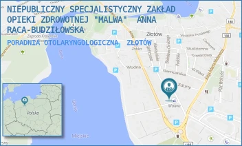 PORADNIA OTOLARYNGOLOGICZNA - NIEPUBLICZNY SPECJALISTYCZNY ZAKŁAD OPIEKI ZDROWOTNEJ "MALWA"  ANNA RACA-BUDZIŁOWSKA - SPCHRZOWA 42,  ZŁOTÓW