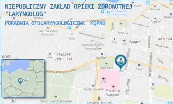 PORADNIA OTOLARYNGOLOGICZNA - NIEPUBLICZNY ZAKŁAD OPIEKI ZDROWOTNEJ "LARYNGOLOG" - MICKIEWICZA 12,  KĘPNO