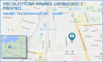 GABINET OTOLARYNGOLOGICZNY - SPECJALISTYCZNA PORADNIA LARYNGOLOGII I FONIATRII - SKARBOWA 3,  LESZNO