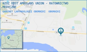 GABINET LARYNGOLOGII OBORNIKI - NZOZ OBST AMBULANS UNION - RATOWNICTWO MEDYCZNE - ŁUKOWSKA 12,  OBORNIKI
