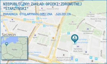PORADNIA OTOLARYNGOLOGICZNA - NIEPUBLICZNY ZAKŁAD OPIEKI ZDROWOTNEJ "STARZYŃSKI" - STARZYŃSKIEGO 2,  SZCZECIN