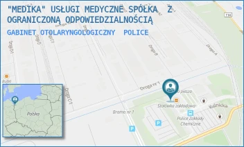GABINET OTOLARYNGOLOGICZNY - "MEDIKA" USŁUGI MEDYCZNE SPÓŁKA  Z  OGRANICZONĄ ODPOWIEDZIALNOŚCIĄ - KUŹNICKA 1,  POLICE