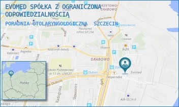 PORADNIA OTOLARYNGOLOGICZNA - EVOMED SPÓŁKA Z OGRANICZONA ODPOWIEDZIALNOŚCIĄ - STANISŁAWA DUBOIS 27,  SZCZECIN